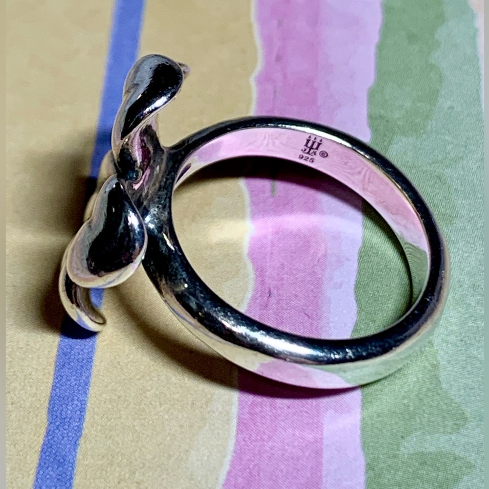 💝  Stunning RETIRED James Avery Sterling Silver Flower Ring  💝 - Picture 8 of 10